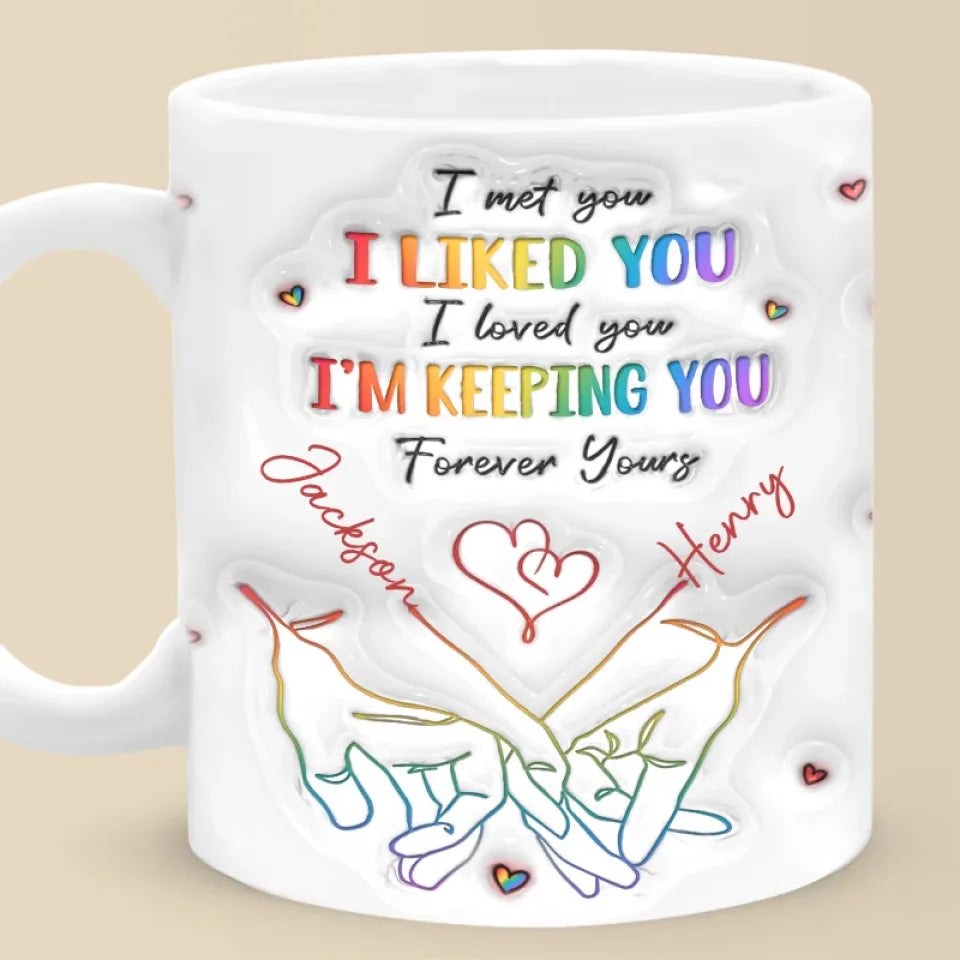 Love Knows No Gender - Personalized Ceramic Mug - Gift For LGBTQ+-Myprintsy