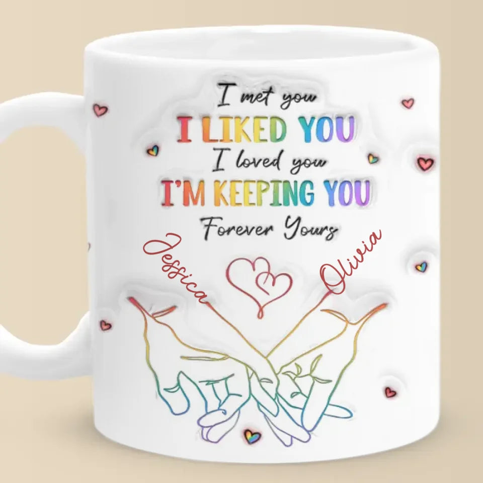 Love Knows No Gender - Personalized Ceramic Mug - Gift For LGBTQ+-Myprintsy