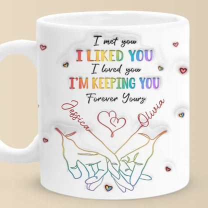 Love Knows No Gender - Personalized Ceramic Mug - Gift For LGBTQ+-Myprintsy