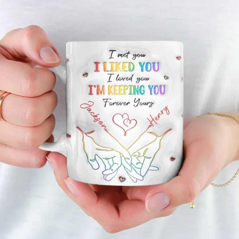 Love Knows No Gender - Personalized Ceramic Mug - Gift For LGBTQ+-Myprintsy