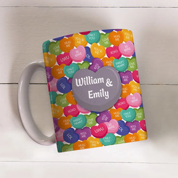 Love Laughter And Candy- Personalized Coffee Mug-Myprintsy