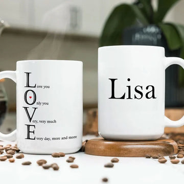 Love Meaning - Personalized Coffee Mug-Myprintsy