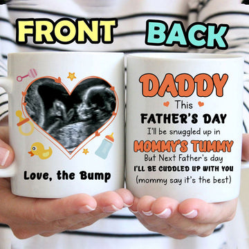 Love The Bump - Personalized Sonogram Photo Mug - Gift For Dad To Be-Myprintsy
