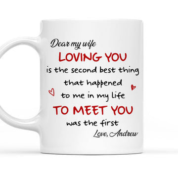 Loving You To Meet You - Personalized Coffee Mug-Myprintsy