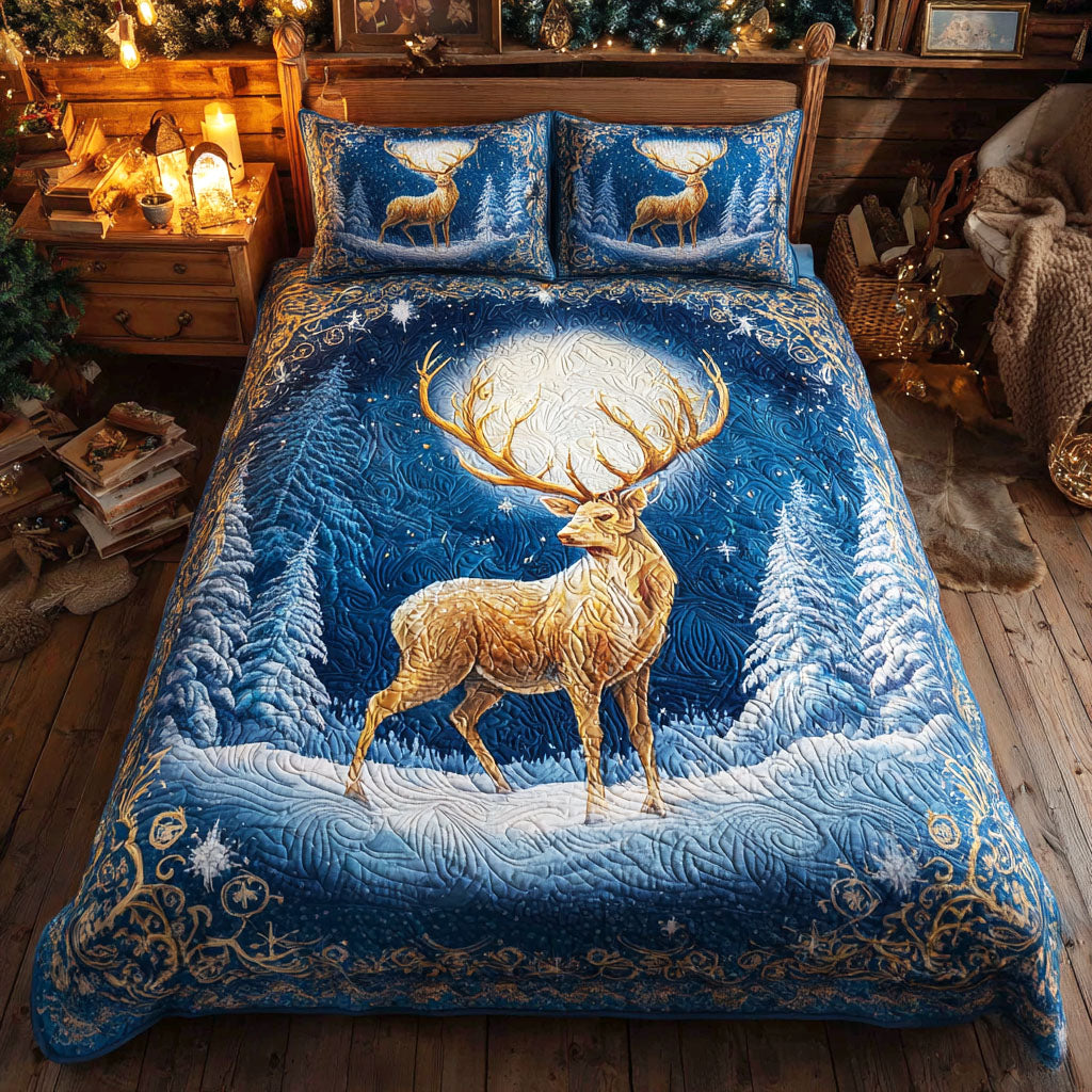 Lunar Glow -Piece Quilted Bedding Set VTQ-Myprintsy