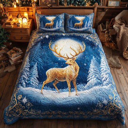 Lunar Glow -Piece Quilted Bedding Set VTQ-Myprintsy