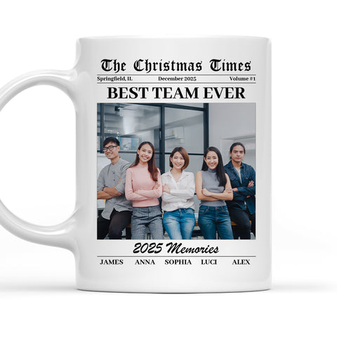 Best Team Ever Year Memories - Personalized Photo Mug