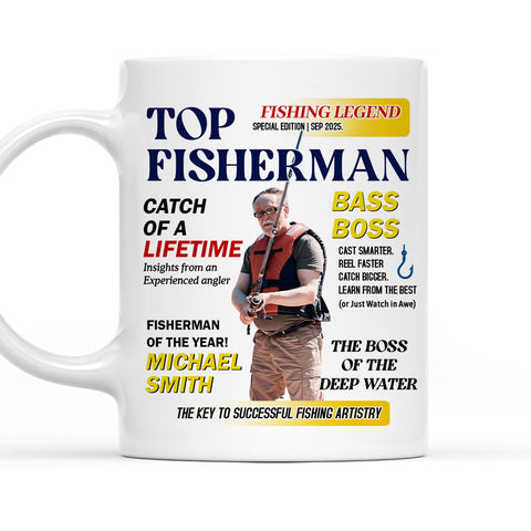 Top Fishermen Catch Of A Lifetime - Personalized Coffee Mug