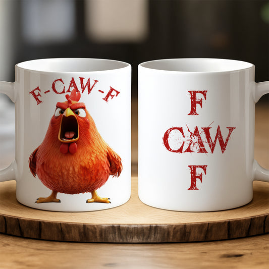 Funny Mug - F-Caw-F Crow Joke - For Coworkers, Friends - Personalized Mug