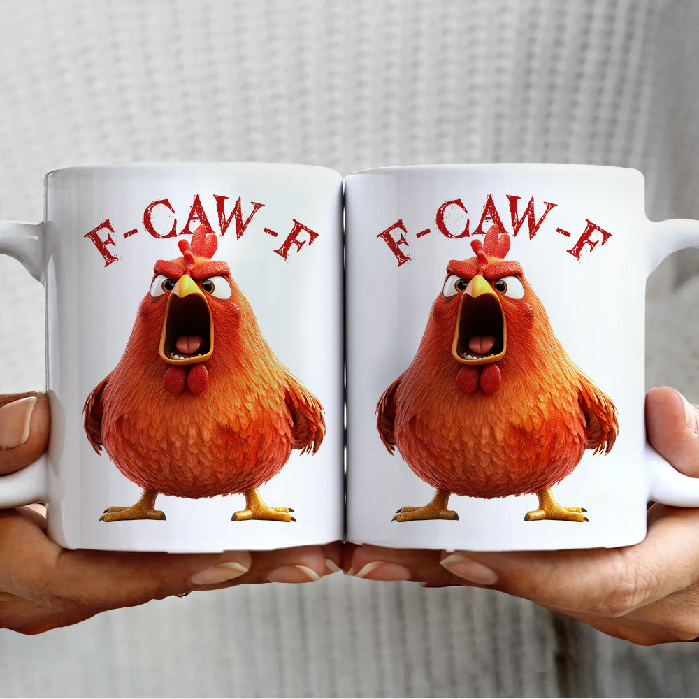 [test] Funny Mug - F-Caw-F Crow Joke - Gift For Coworkers, Friends - Personalized Mug