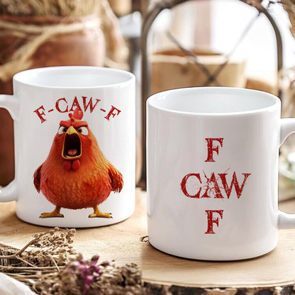 Funny Mug - F-Caw-F Crow Joke - For Coworkers, Friends - Personalized Mug