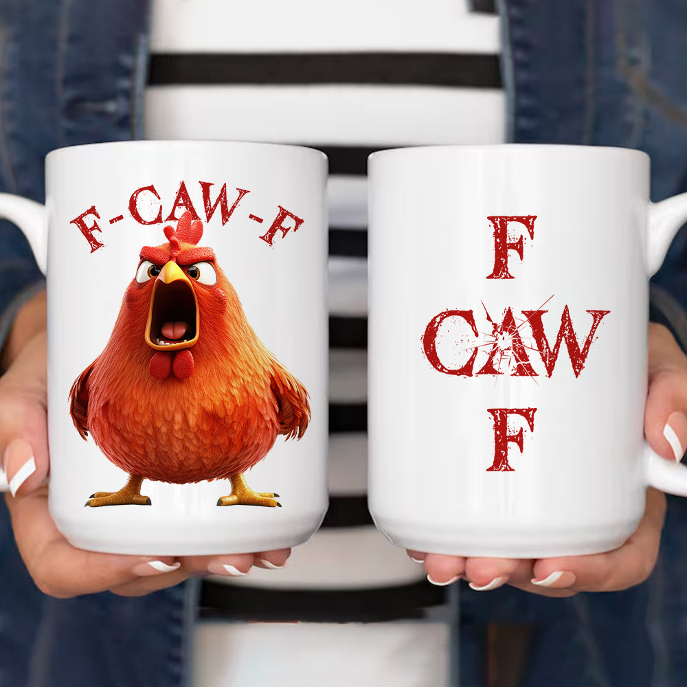 Funny Mug - F-Caw-F Crow Joke - For Coworkers, Friends - Personalized Mug