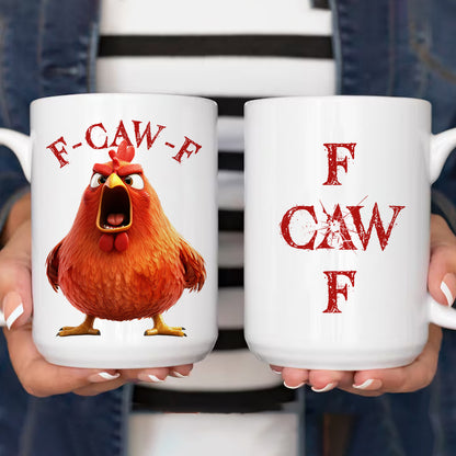 Funny Mug - F-Caw-F Crow Joke - For Coworkers, Friends - Personalized Mug