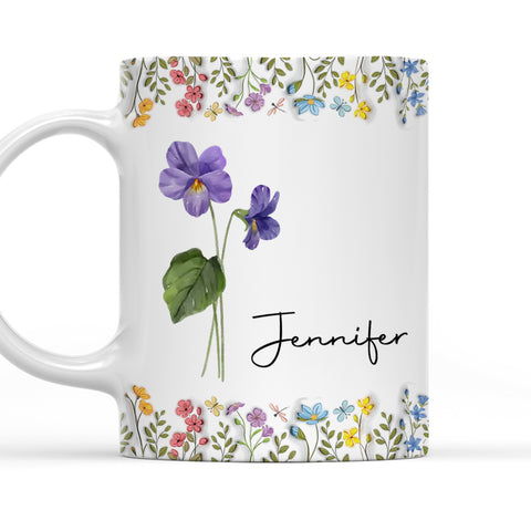 You Are The Most Beautiful Flower - Personalized 3D Mug