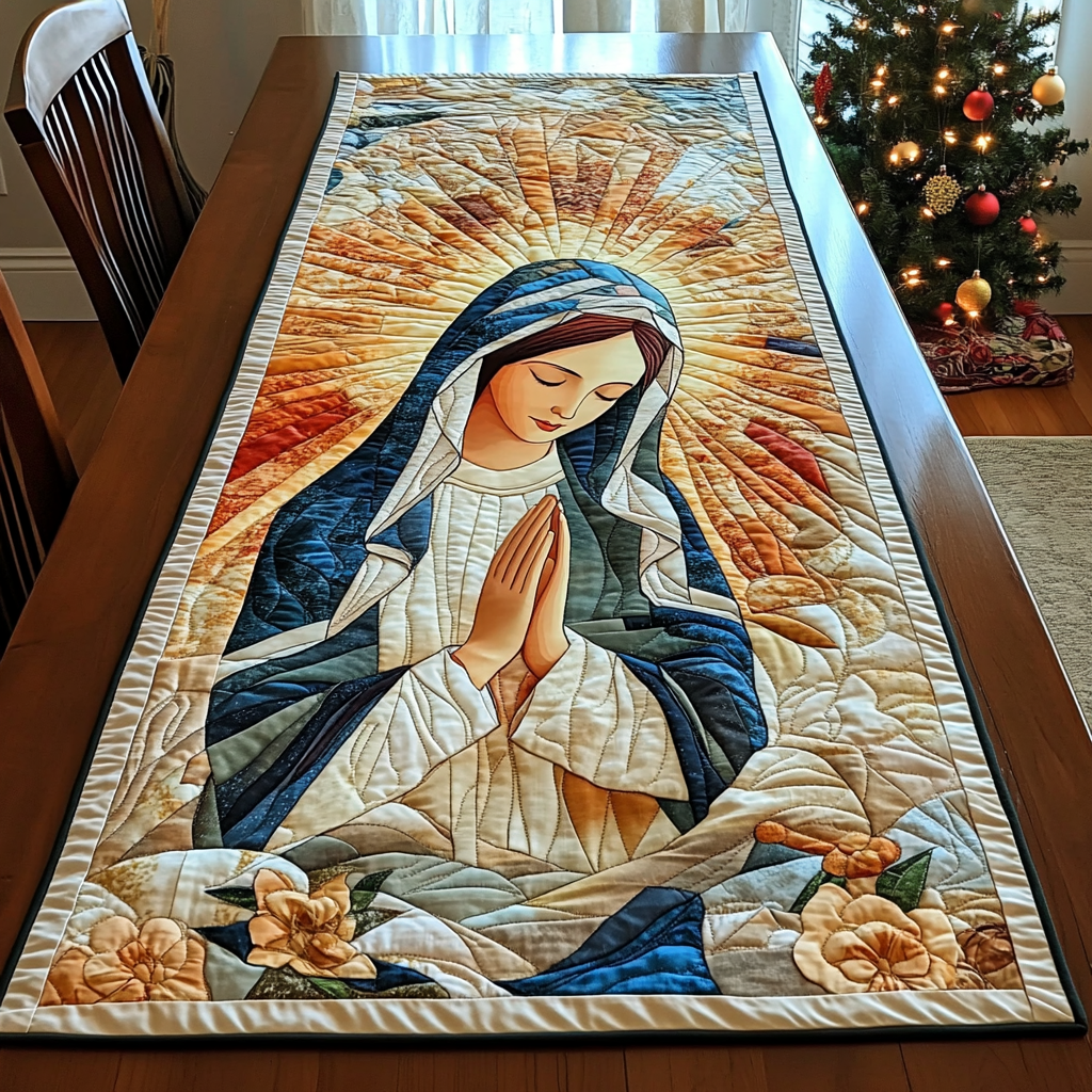 Madonna Serenity Quilted Table Runner VTQ-Myprintsy