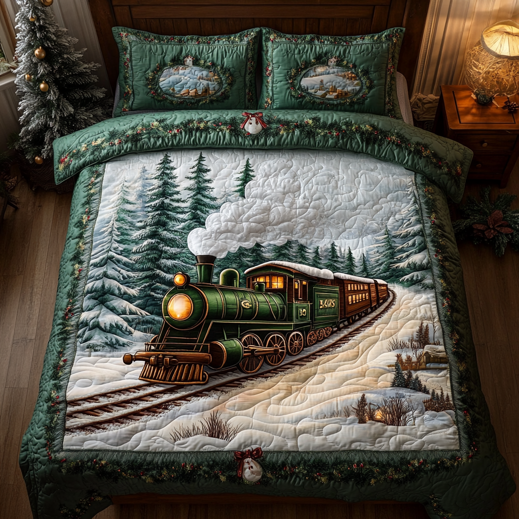 Magic Rails -Piece Quilted Bedding Set VTQ-Myprintsy