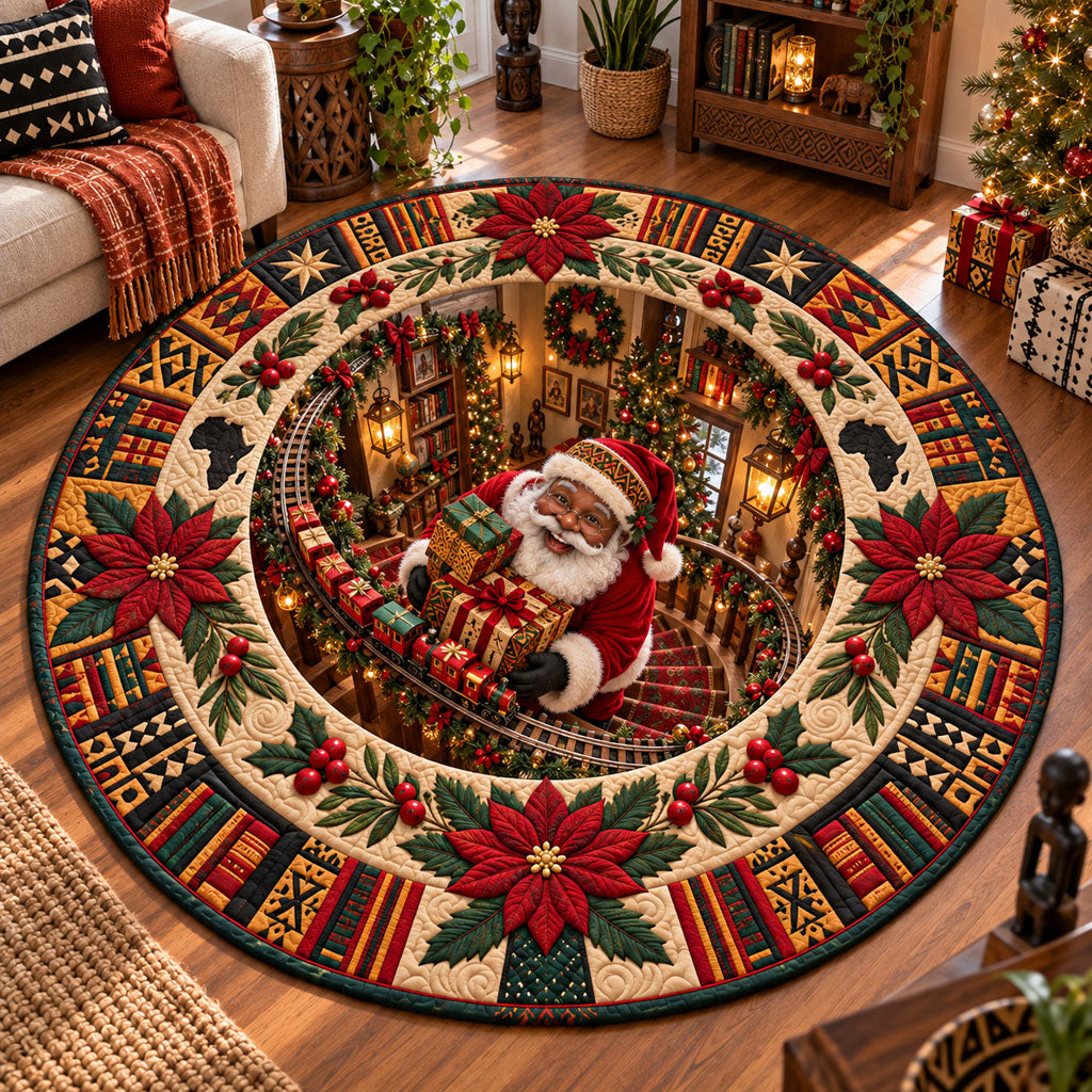 Magical Stairway Quilted Round Mat VTQ-Myprintsy