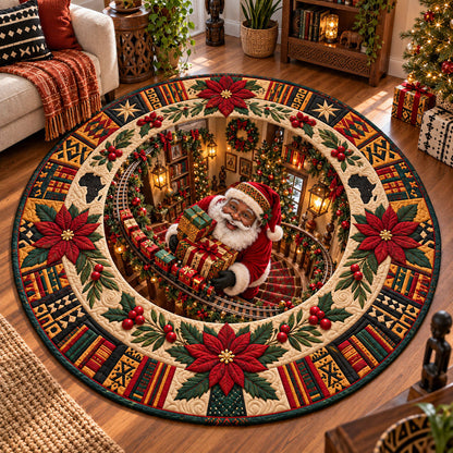 Magical Stairway Quilted Round Mat VTQ-Myprintsy