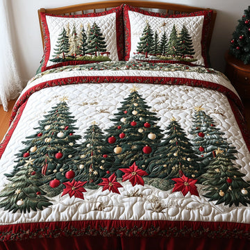 Majestic Fir -Piece Quilted Bedding Set VTQ-Myprintsy