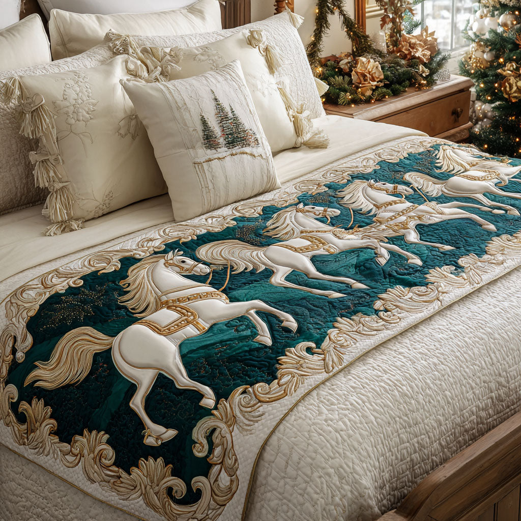 Majestic Steed Quilted Bed Runner VTQ-Myprintsy