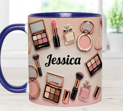 Makeup Artist - Personalized Accent Mug-Myprintsy