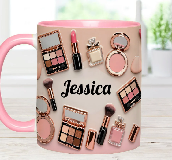 Makeup Artist - Personalized Accent Mug-Myprintsy