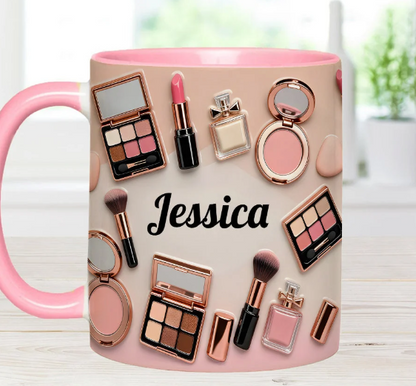 Makeup Artist - Personalized Accent Mug-Myprintsy