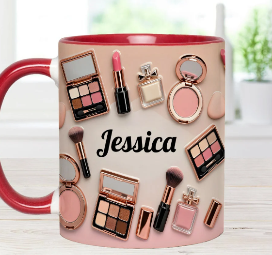 Makeup Artist - Personalized Accent Mug-Myprintsy