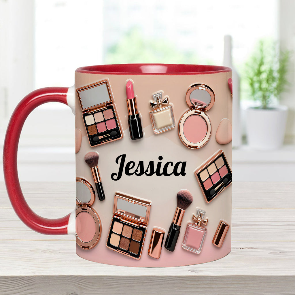 Makeup Artist - Personalized Accent Mug-Myprintsy