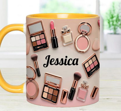 Makeup Artist - Personalized Accent Mug-Myprintsy