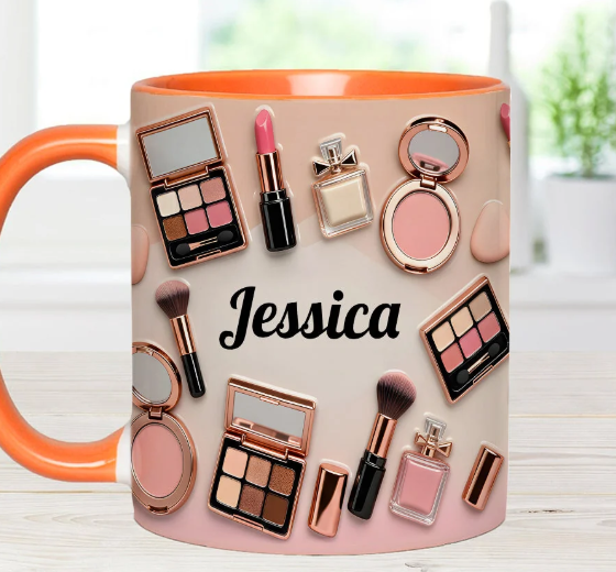 Makeup Artist - Personalized Accent Mug-Myprintsy
