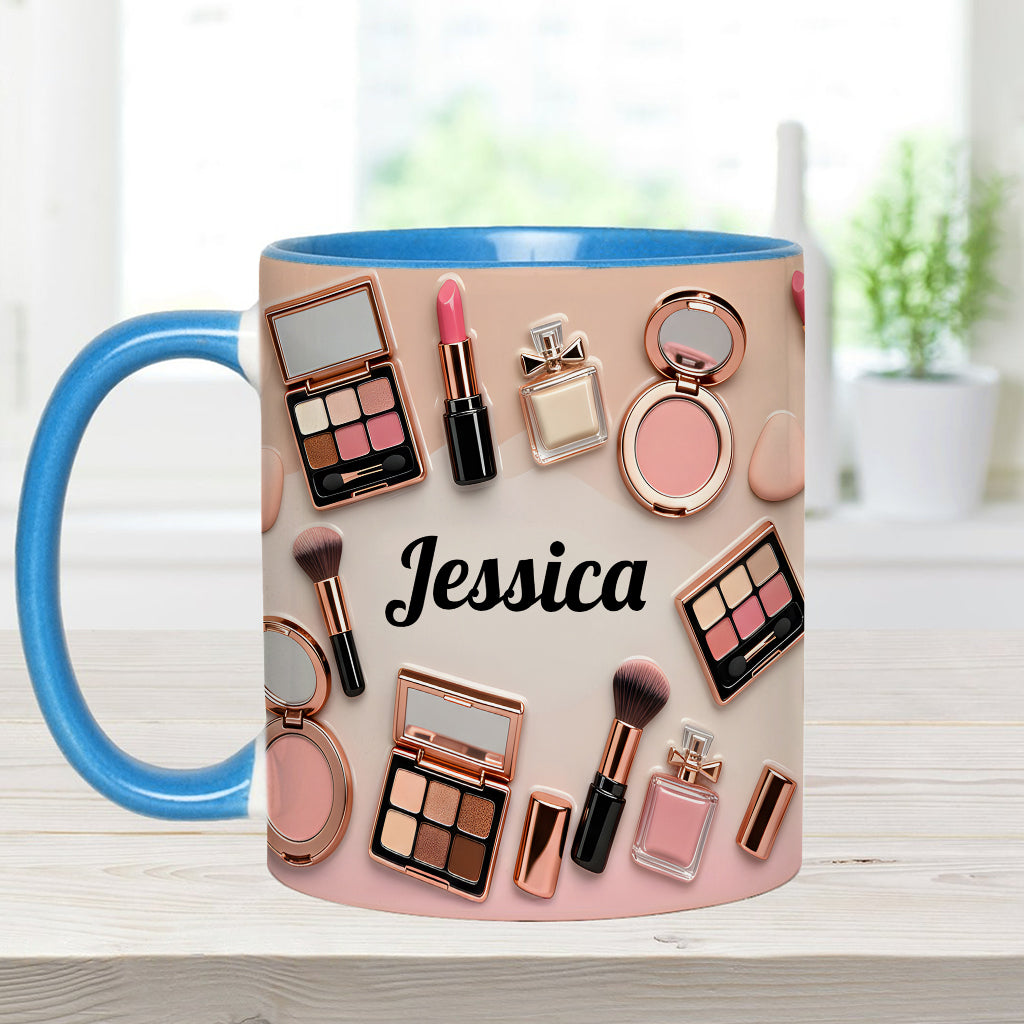 Makeup Artist - Personalized Accent Mug-Myprintsy