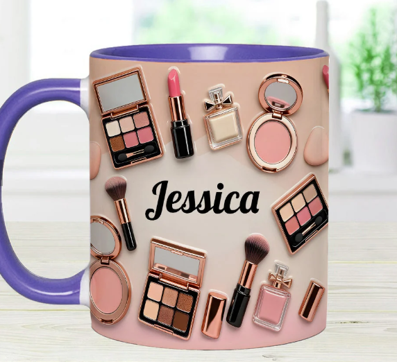 Makeup Artist - Personalized Accent Mug-Myprintsy