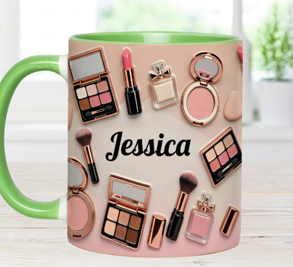 Makeup Artist - Personalized Accent Mug-Myprintsy