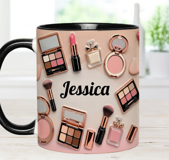 Makeup Artist - Personalized Accent Mug-Myprintsy