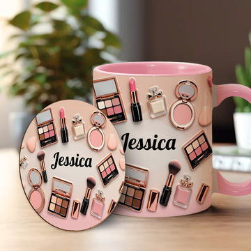 Makeup Artist - Personalized Accent Mug-Myprintsy