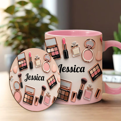 Makeup Artist - Personalized Accent Mug-Myprintsy