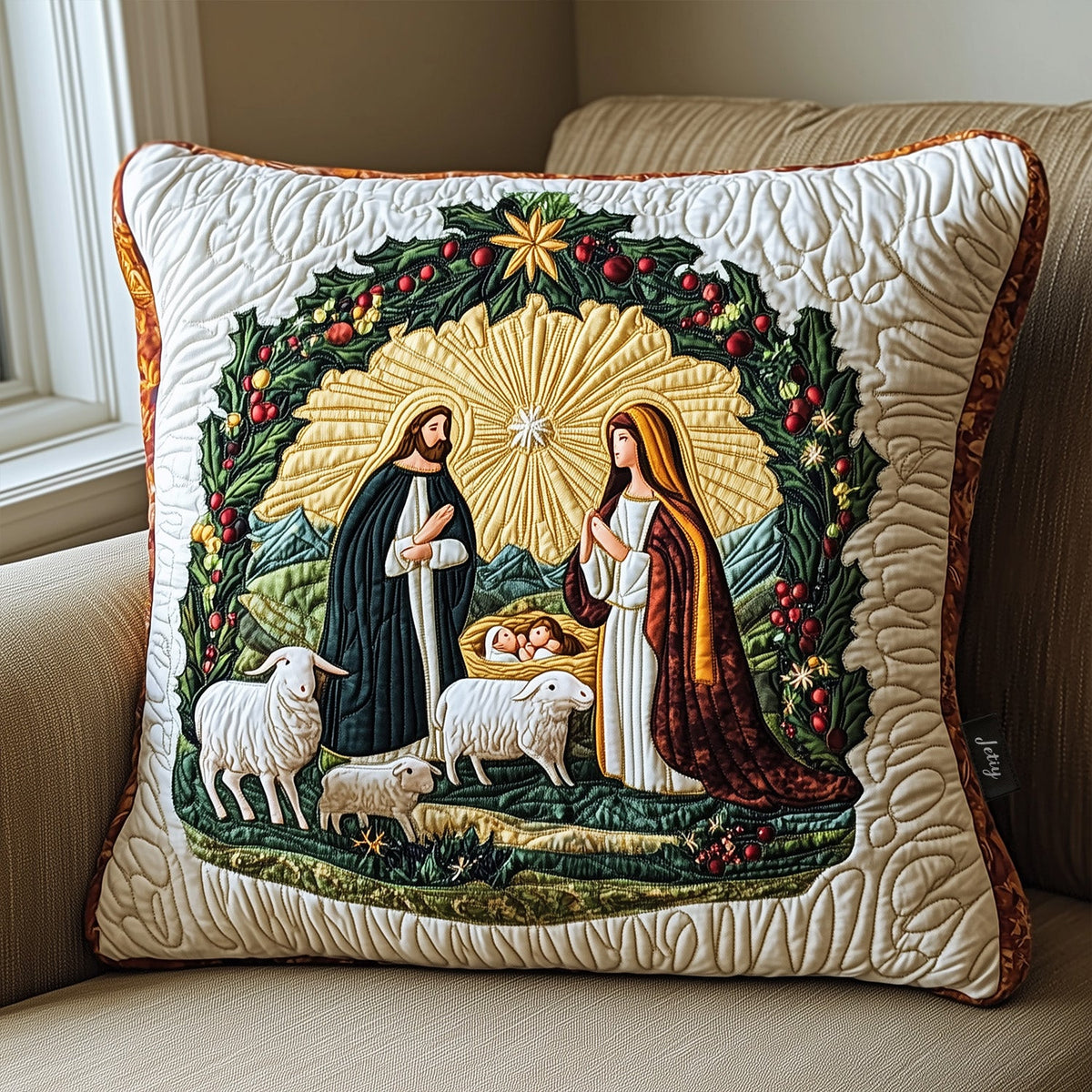 Manger Light Quilted Bedding Pillow Case VTQ-Myprintsy