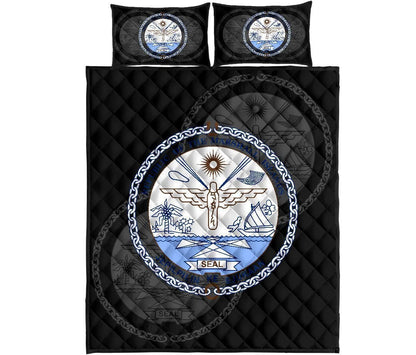 Marshall Islands Polynesian Quilt Bed Set