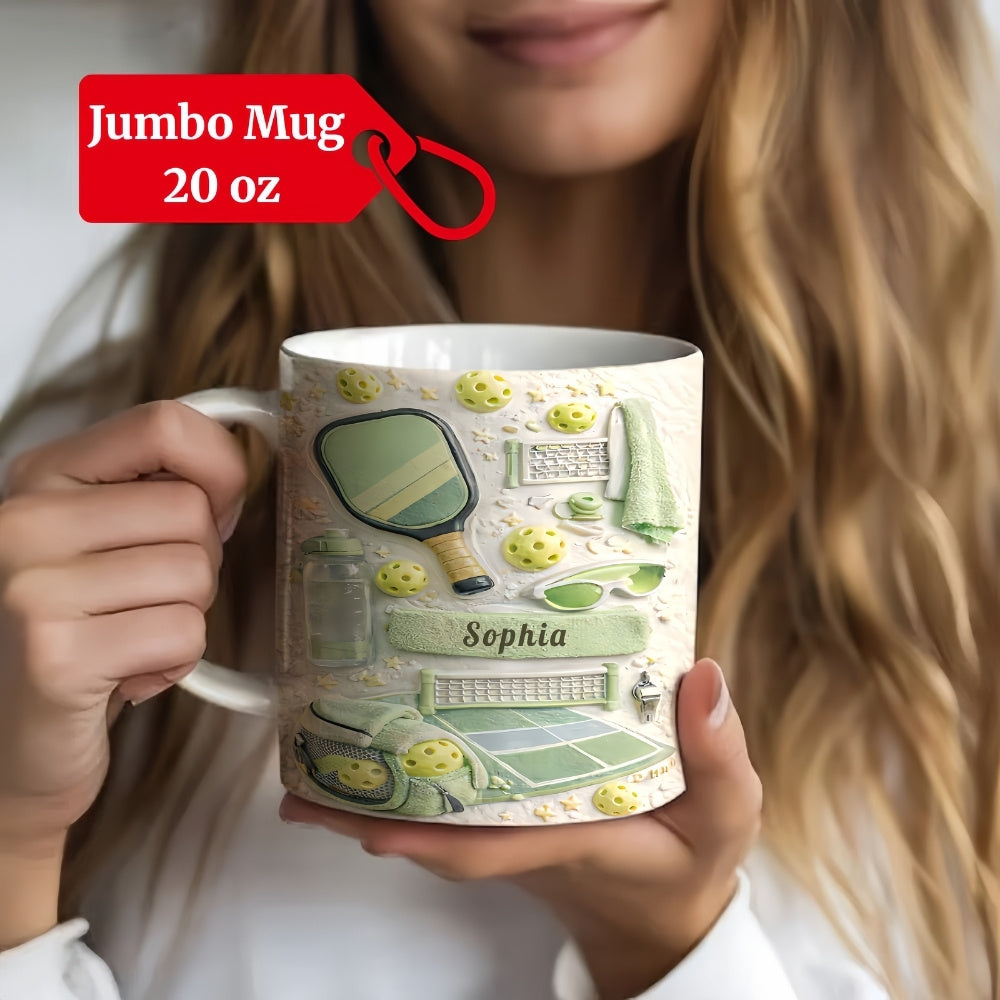 Matching Point Mint - Personalized Pickleball Mug - Gifts For Pickleball Players-Myprintsy