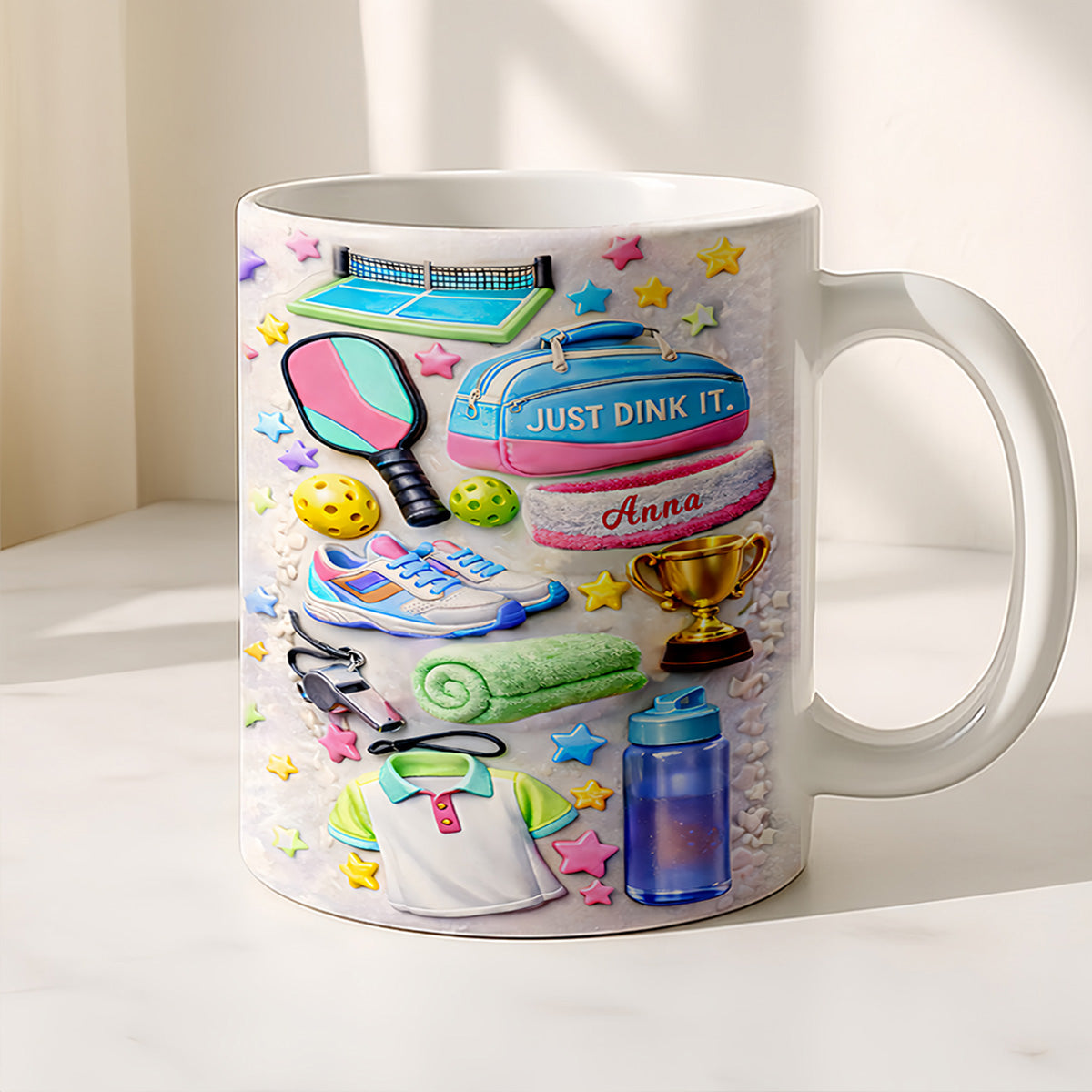 Matching Point Mint - Personalized Pickleball Mug - Gifts For Pickleball Players-Myprintsy