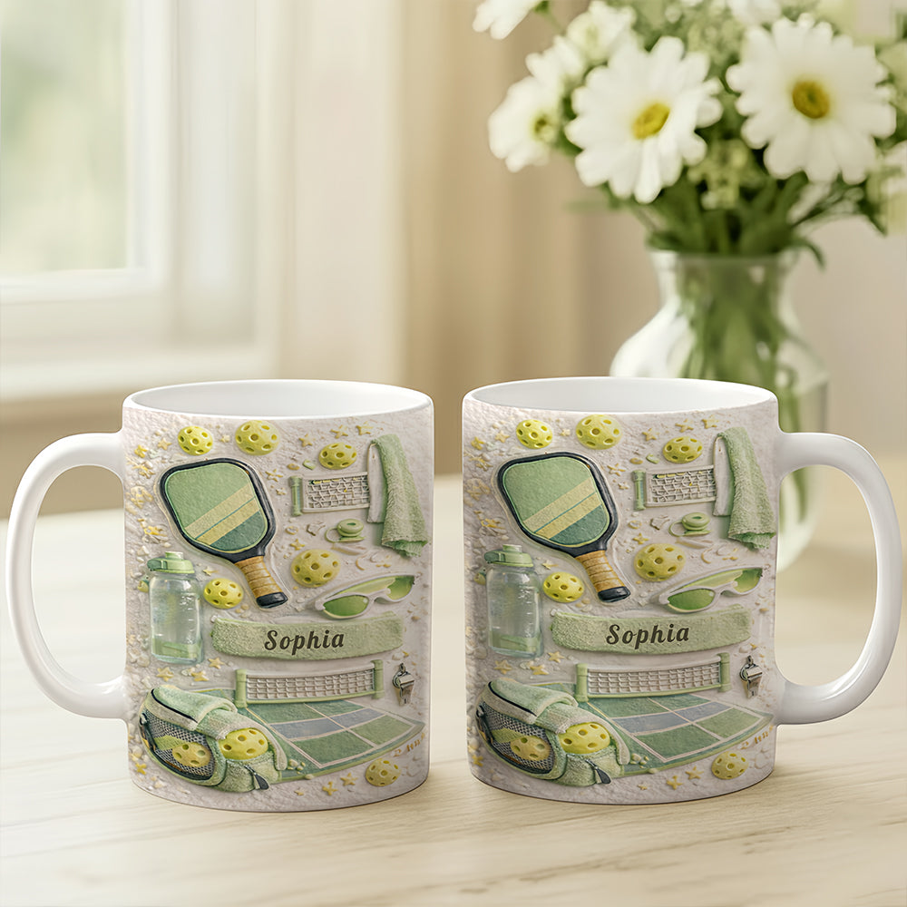 Matching Point Mint - Personalized Pickleball Mug - Gifts For Pickleball Players-Myprintsy