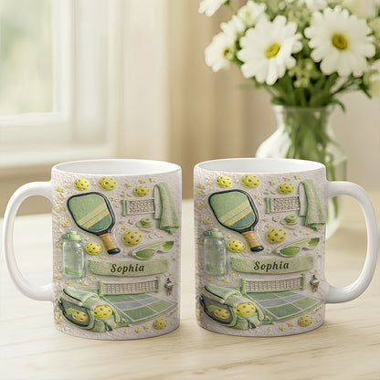 Matching Point Mint - Personalized Pickleball Mug - Gifts For Pickleball Players-Myprintsy