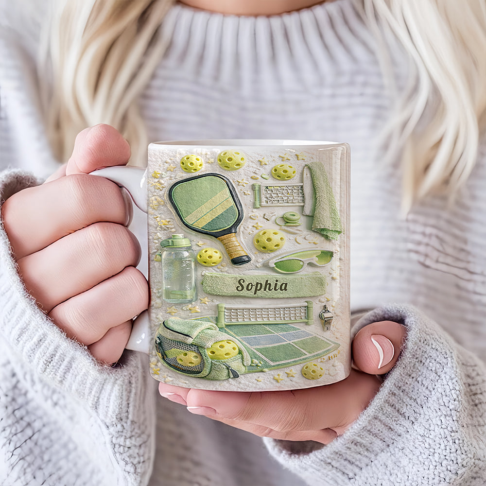 Matching Point Mint - Personalized Pickleball Mug - Gifts For Pickleball Players-Myprintsy