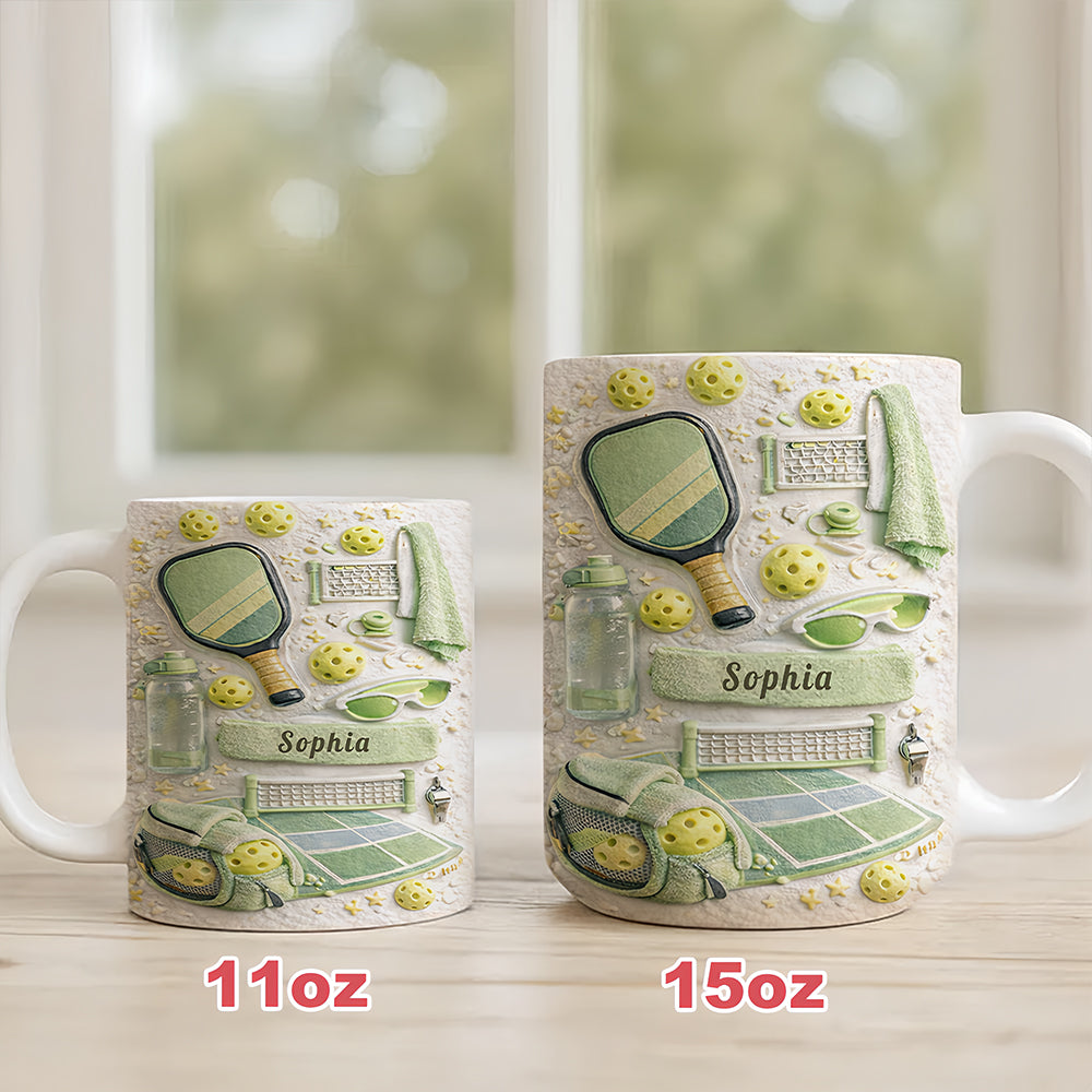 Matching Point Mint - Personalized Pickleball Mug - Gifts For Pickleball Players-Myprintsy