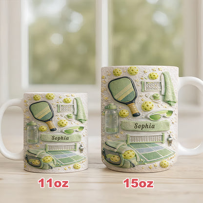 Matching Point Mint - Personalized Pickleball Mug - Gifts For Pickleball Players-Myprintsy