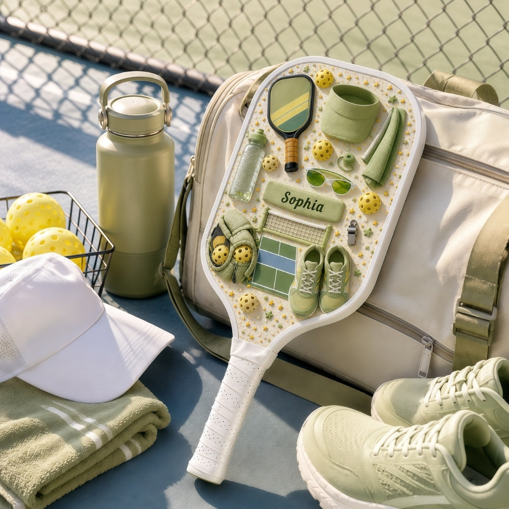 Matching Point Mint - Personalized Pickleball Paddle - Pickleball Gifts-Myprintsy