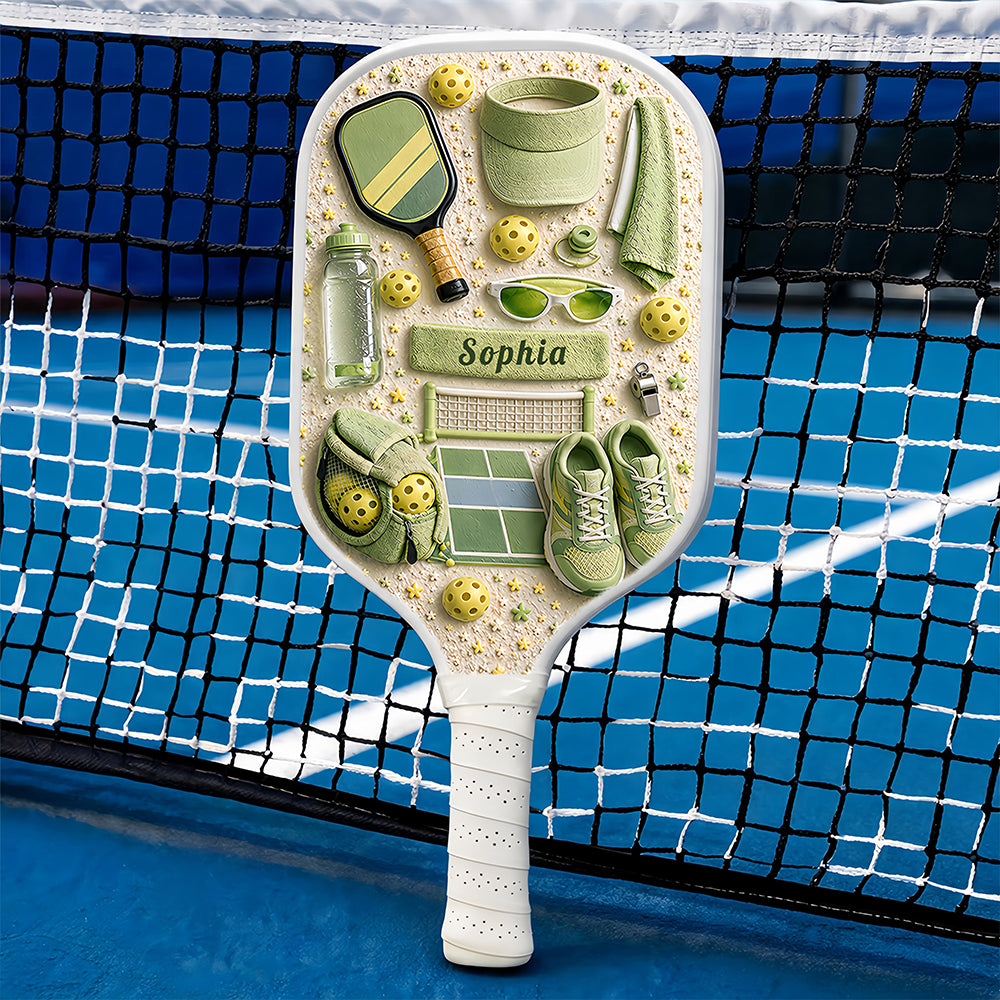 Matching Point Mint - Personalized Pickleball Paddle - Pickleball Gifts-Myprintsy
