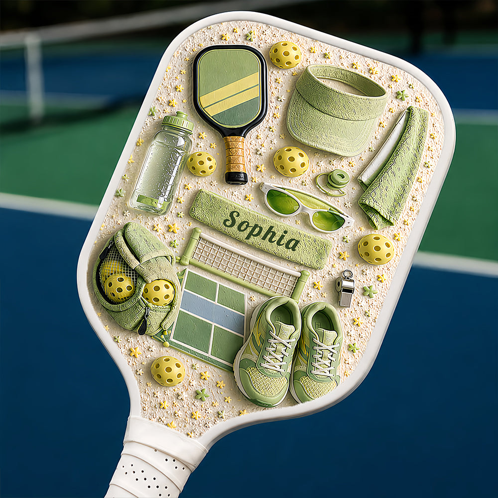 Matching Point Mint - Personalized Pickleball Paddle - Pickleball Gifts-Myprintsy