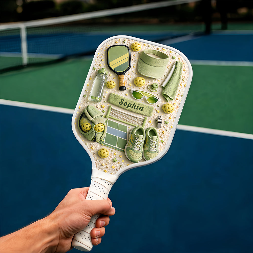 Matching Point Mint - Personalized Pickleball Paddle - Pickleball Gifts-Myprintsy